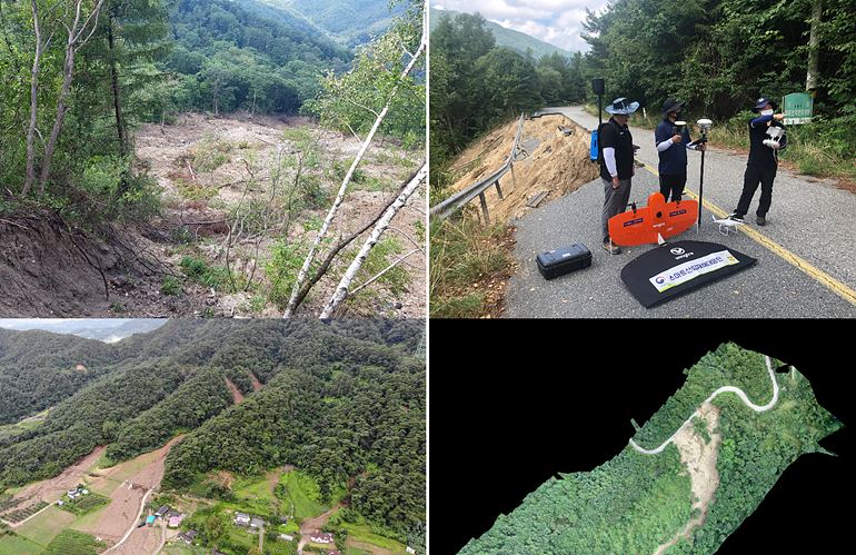 산림 무인기(드론)로 산사태 신속 · 정확하게 조사한다