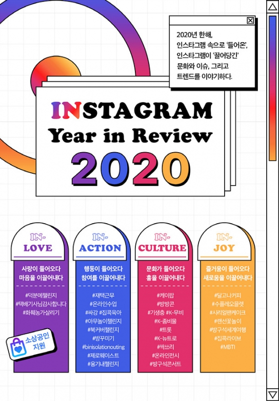 인스타그램 2020년 톱 해시태그로 본 트렌드