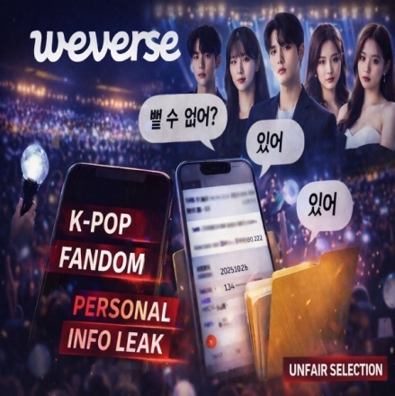 5000만명 팬 보유한 하이브 자회사 위버스, 개인정보 유출,조작 논란