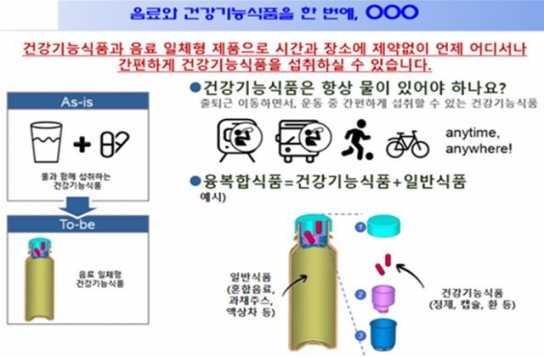 건강기능식품과 일반식품의 콜라보 제품 허용
