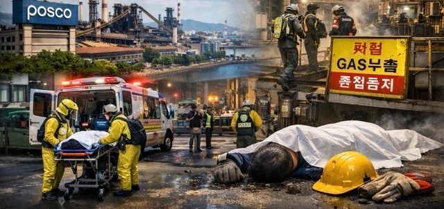치료 중이던 포항제철소 가스 사고 피해자 결국 사망…사망자 2명