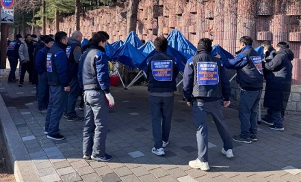 “노조 만들었다고 120명 집단해고” GM 세종물류센터 하청노동자 농성