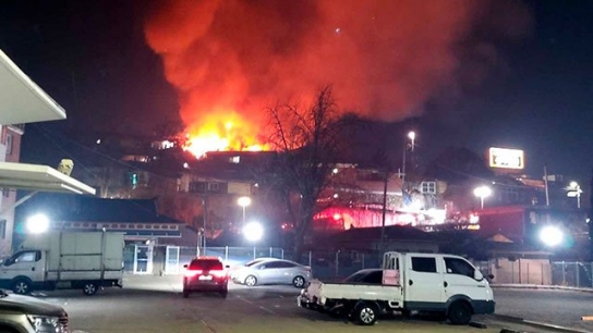 강원 원주 주택가 화재로 일가족 3명 사망