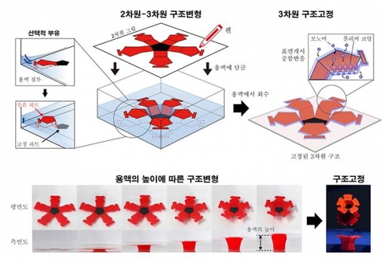 서울대 공대, 펜으로 그리는 4D 프린팅 기술 개발