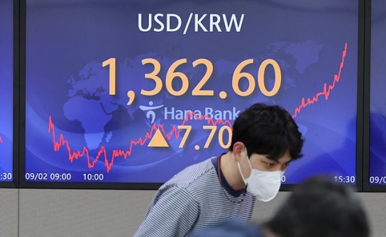 환율, 금융위기 후 13년만에 첫 1360원 돌파