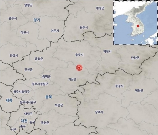 충북 괴산서  4.1규모 지진 발생...여진 주의