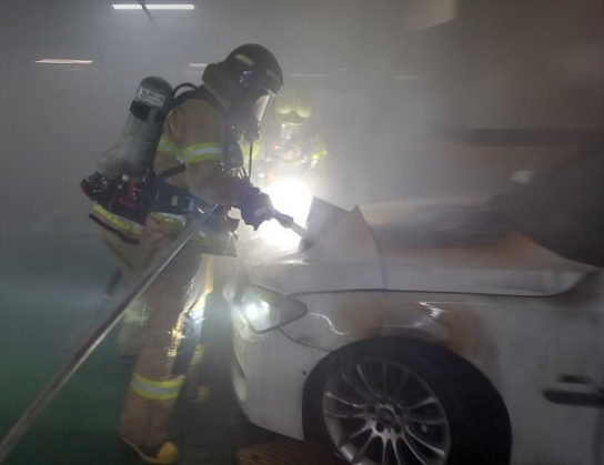 인천 송도 지하주차장서 또 화재…이번엔 BMW 가솔린 차량