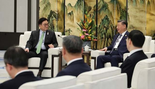 우원식 의장, 시진핑 중국 국가주석과 단독회담