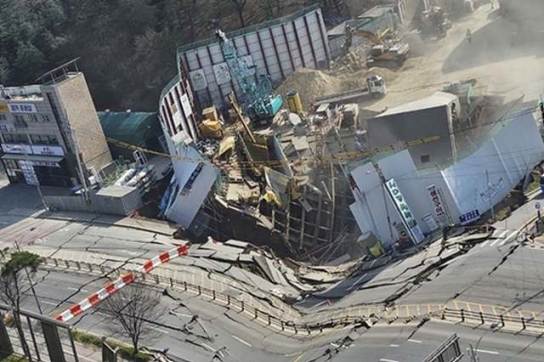 광명 신안산선 공사장 지하터널 붕괴…작업자 1명 연락두절